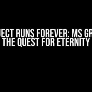 The Project Runs Forever: MS Graph and the Quest for Eternity