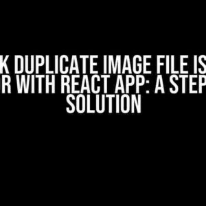 Webpack Duplicate Image File Issue and 404 Error with React App: A Step-by-Step Solution